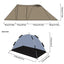 Premium Outdoor Camping Tunnel Tent with Extendable Dome