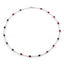 Collar de Granate Genuino de 8.10 Quilates en Plata Esterlina .925