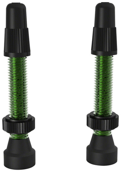 WTB Aluminum TCS Tubeless Valves - 34mm Green Pair