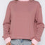 Striped Oversized Round Neck Sweatshirt