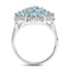 1.90 Carat Swiss Blue Topaz Sterling Silver Engagement Ring