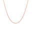 Cadena de trigo redonda de oro rosa de 14k - 1.00 mm