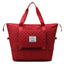 Foldable Travel Duffle Bag with Rhombus Design