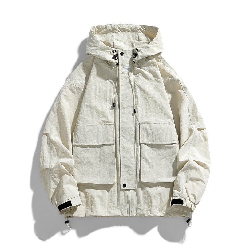 Premium Hooded Windproof Waterproof Jacket for Outdoor Use
