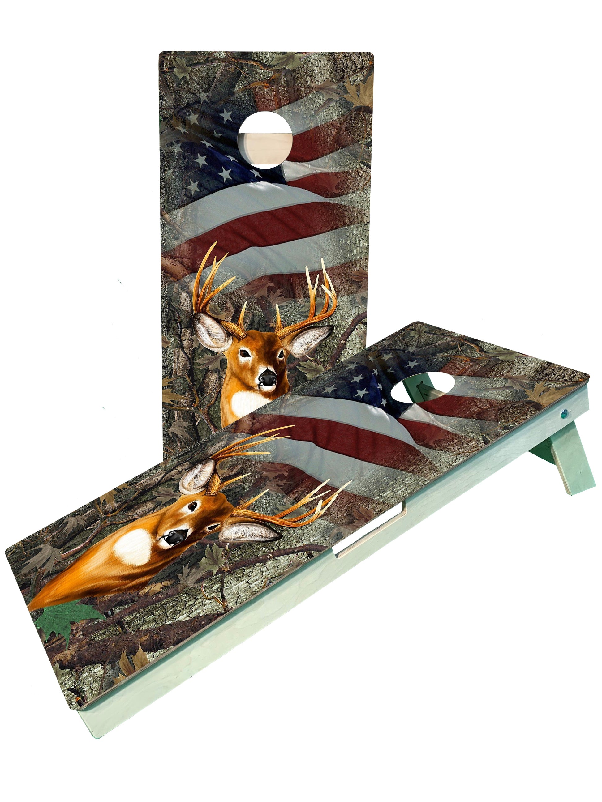 Premium American Flag Cornhole Boards for Ultimate Fun - Korvel