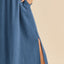 Summer Side Slit Round Neck Sleeveless Tank Dress