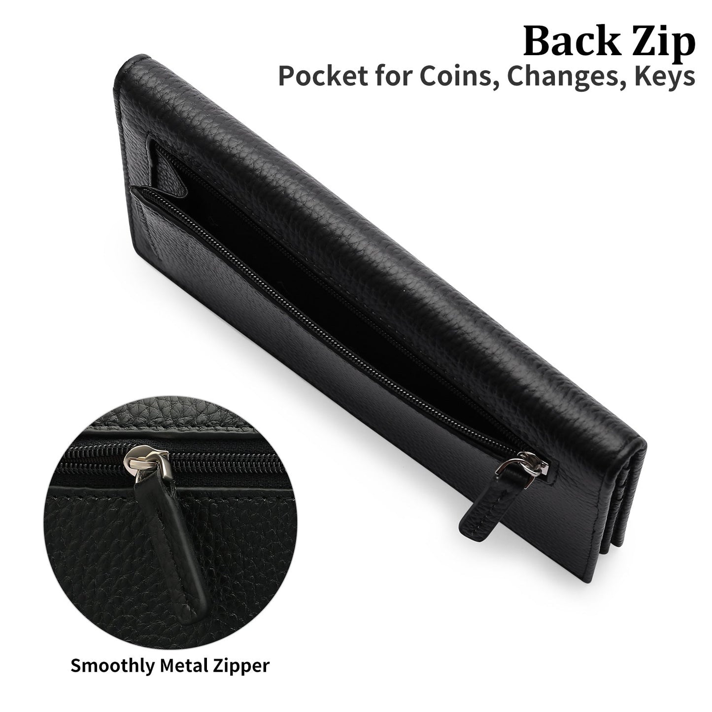 GOIACII Anti-Scanning Women's Long Wallet - Minimalist Design