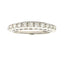 Genuine .50ct Diamond Wedding Band Ring in 14KT White Gold