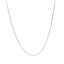18k White Gold Diamond Cut Cable Link Chain - 0.75 mm