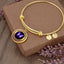 Educate, Empower: Epilepsy Awareness Bracelet in Gold