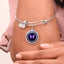 Educate, Empower: Silver Epilepsy Awareness Bracelet