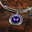 Educate, Empower: Silver Epilepsy Awareness Bracelet