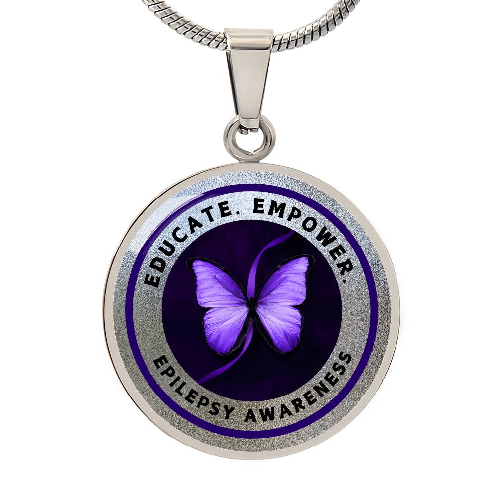 Collar de Empoderamiento: Joyería de Concienciación sobre la Epilepsia en Plata