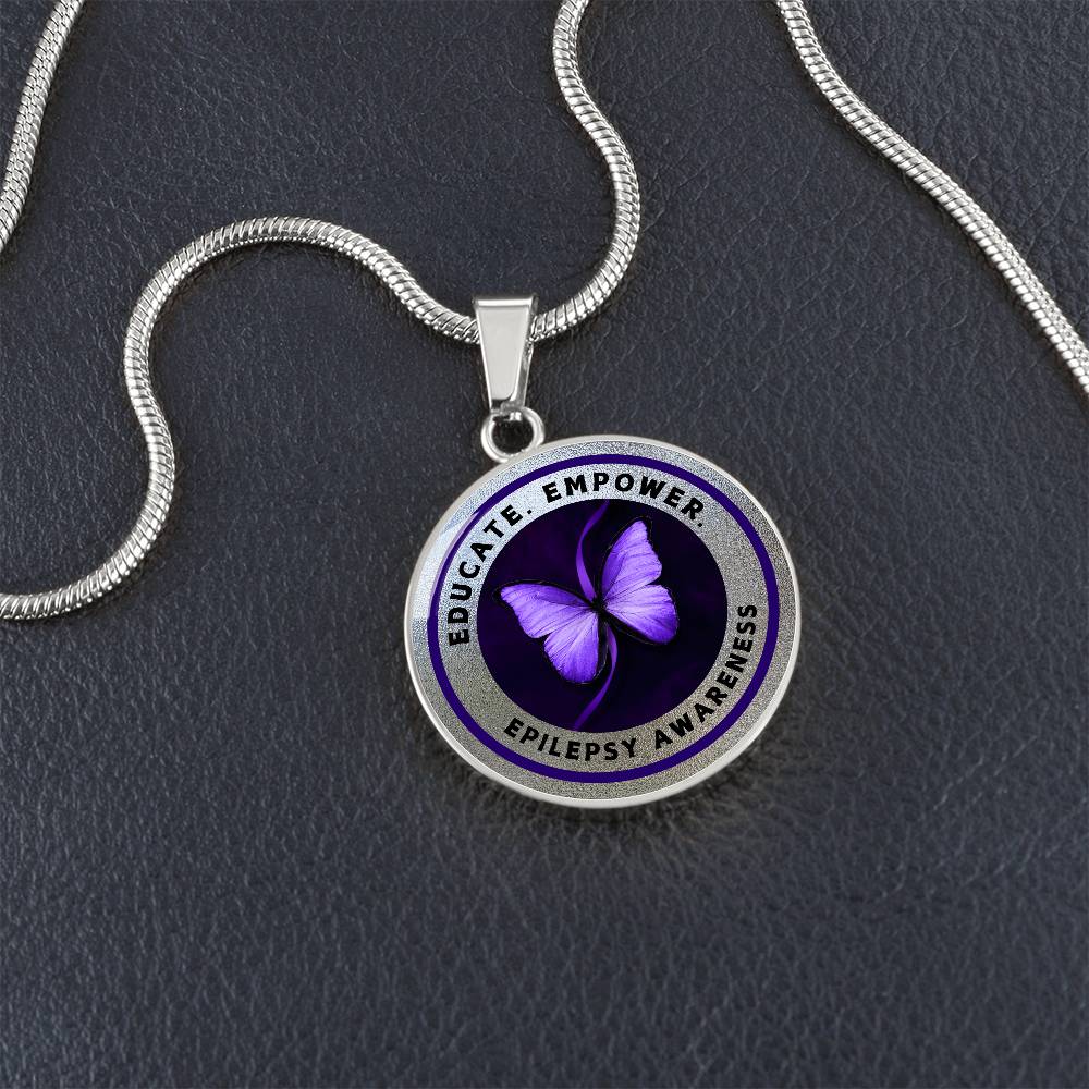 Collar de Empoderamiento: Joyería de Concienciación sobre la Epilepsia en Plata