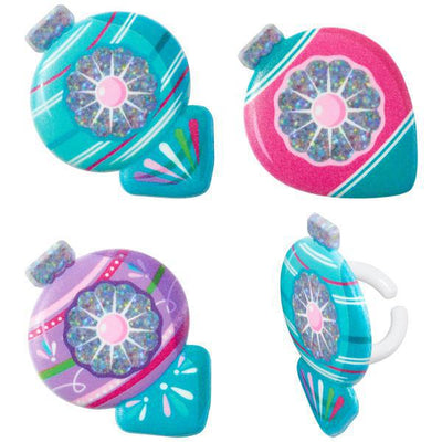 Christmas Bauble Cupcake Rings - 12ct. - Korvel