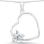 0.25 Carat Genuine Blue Topaz Sterling Silver Pendant
