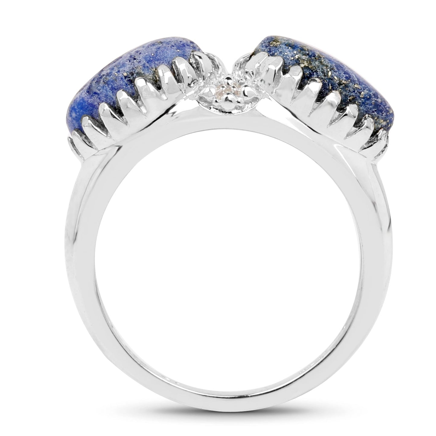 2.28 Carat Genuine Lapis Lazuli Sterling Silver Ring
