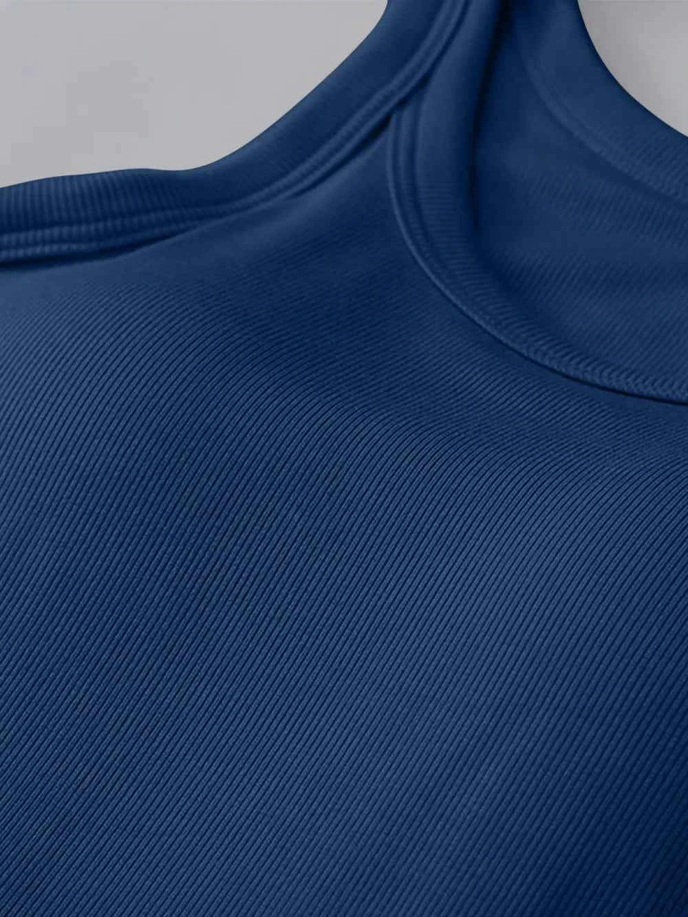 Camiseta Premium de Cuello Redondo con Soporte de Sujetador Integrado