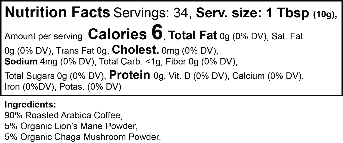 Vitality Mushroom Coffee - Medium Roast Blend