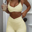Ruched Sports Bra & High-Waisted Shorts Active Set