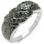 0.36 Carat Genuine Blue Diamond Sterling Silver Engagement Ring