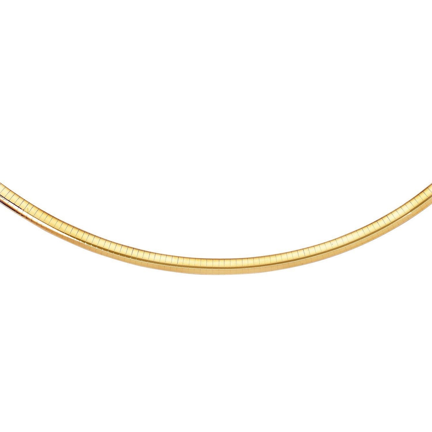 14k Yellow Gold Classic Omega Bracelet - 6.0 mm