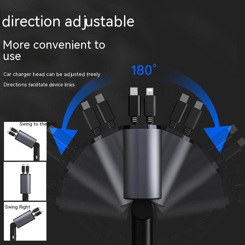 Premium Metal Car Charger 100W Fast Charging Adapter