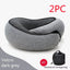 Premium Travel Neck Pillow - U-Shaped Memory Foam Cushion