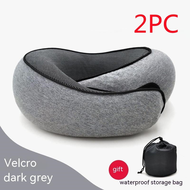 Premium Travel Neck Pillow - U-Shaped Memory Foam Cushion