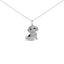 Pendentif en argent sterling .925 de chien Shih Tzu avec diamants