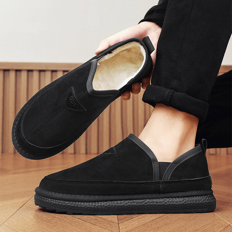 Botas de Nieve de Forro de V-Corte para Hombre - Elegantes y Cómodas