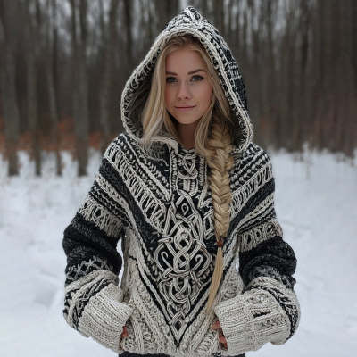 Women's Premium Anti-Pilling Knitted Cardigan - Loose Fit, Round Neckline