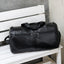 Premium Large Capacity PU Leather Travel Bag for Men - Black