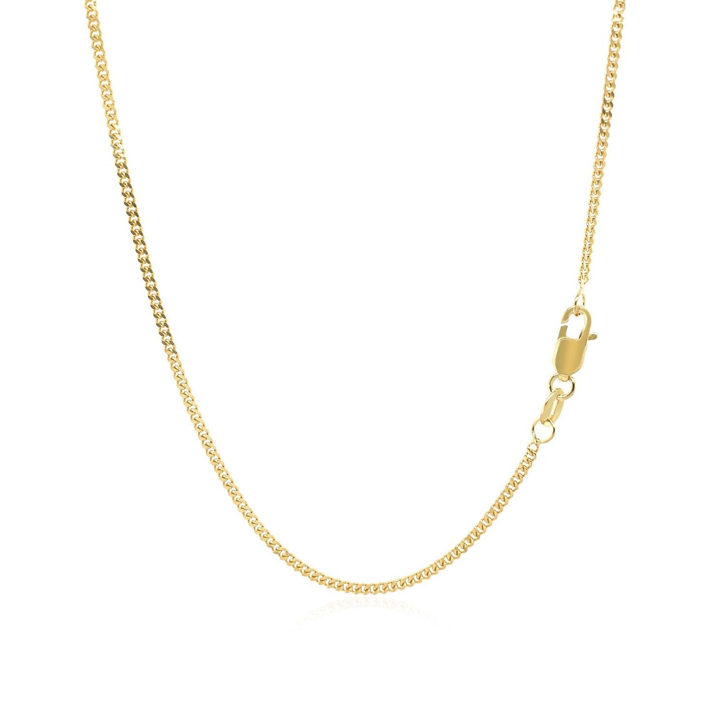 14k Yellow Gold Gourmette Chain - 1.5mm