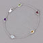 Bracelet en argent sterling .925 de 1,83 carat avec pierres multi-stones