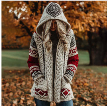 Women's Premium Anti-Pilling Knitted Cardigan - Loose Fit, Round Neckline