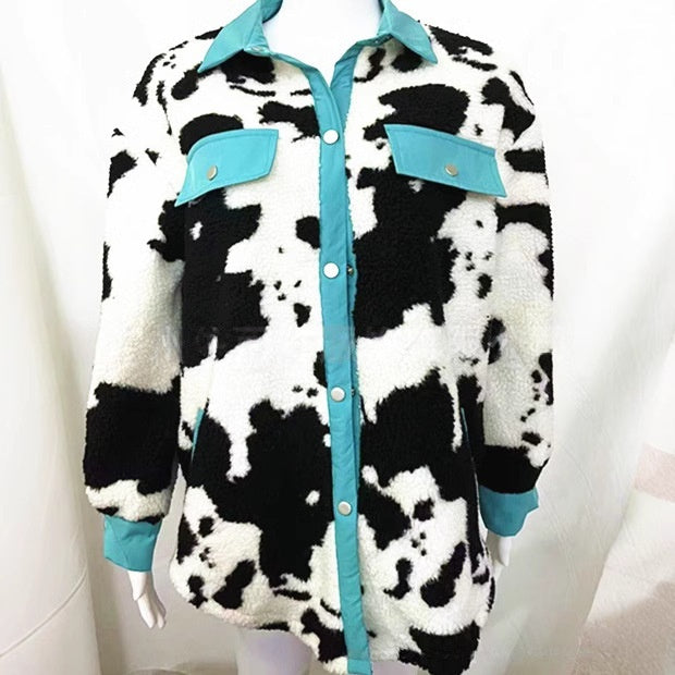 Abrigo de Camisa con Solapa Euro-Americano Otoño/Invierno