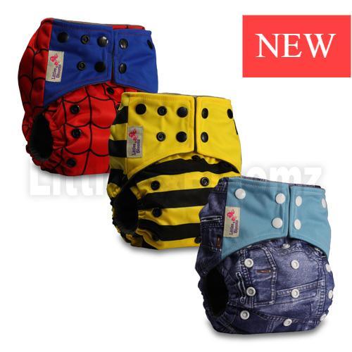 Modern Luxury Printed Washable Cloth Diaper Set