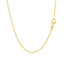 14k Yellow Gold Round Cable Link Chain - 1.5mm
