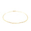 14K Yellow Gold Fine Paperclip Anklet