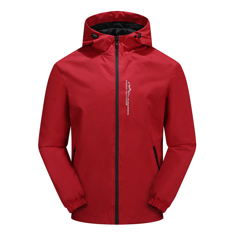 Chaqueta a Prueba de Viento con Capucha Casual de Moda