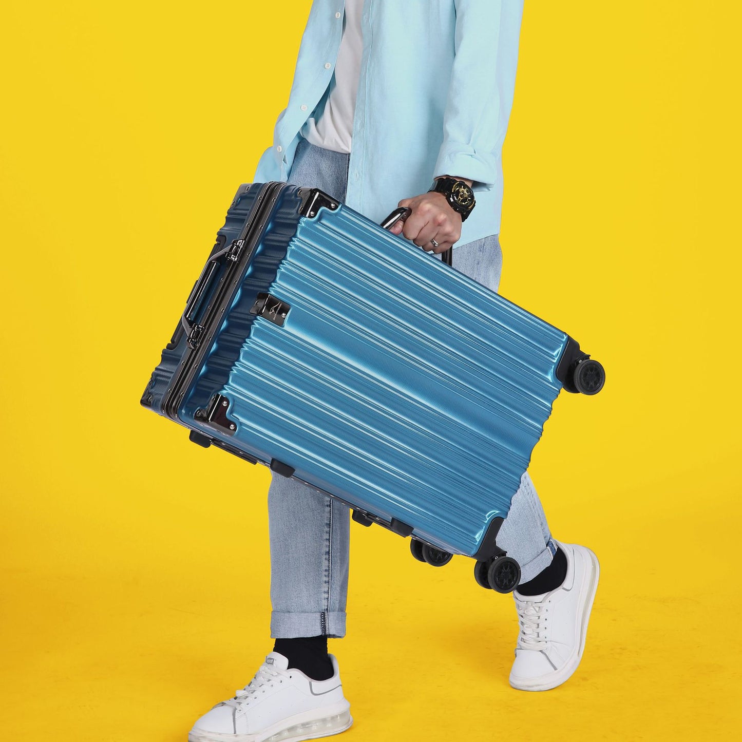 24-Inch Aluminum-Frame Large-Capacity Trolley Case