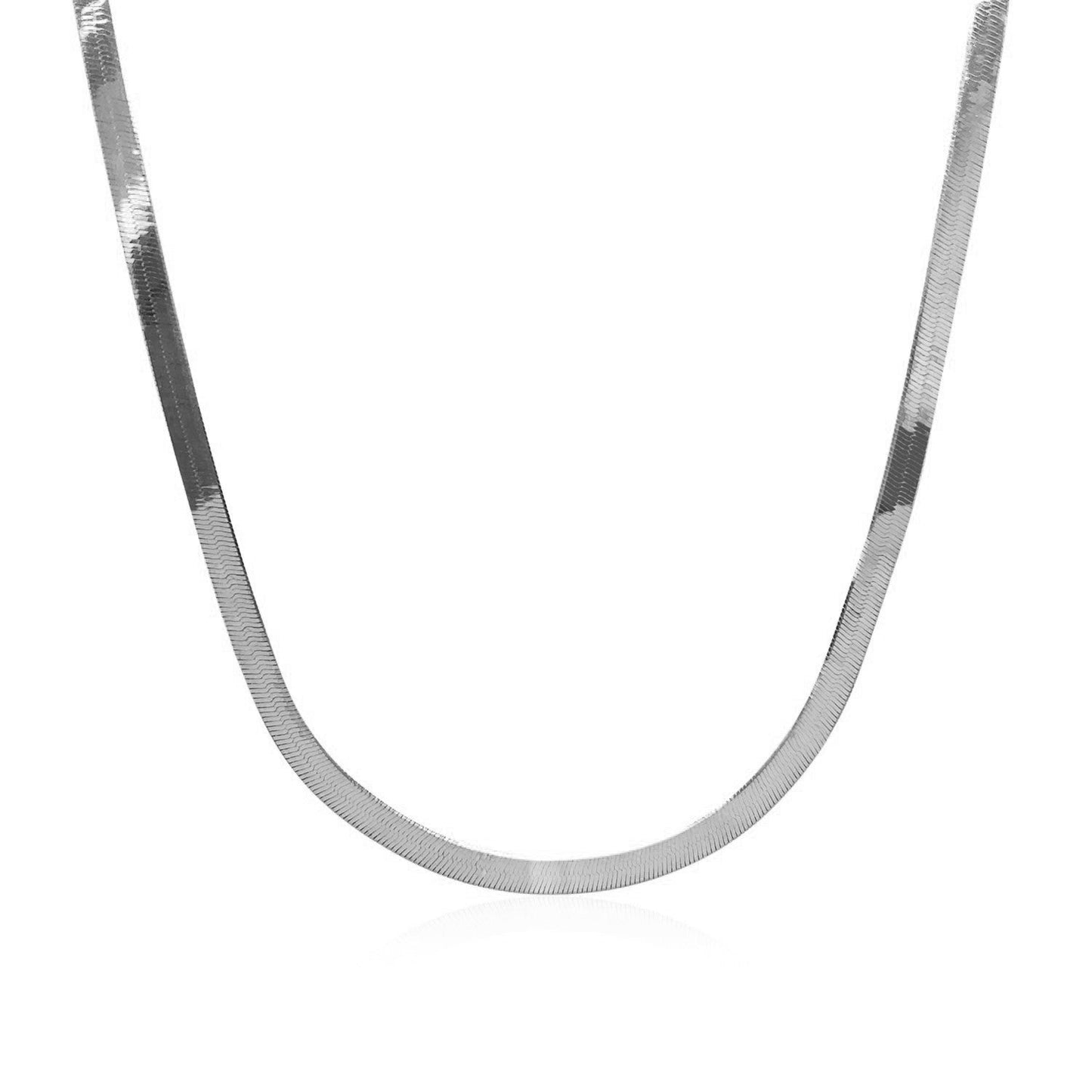 Chaîne Herringbone Super Flex en Or Blanc 14k - 2,80 mm
