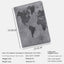 World Map Passport Case with Anti-Magnetic Features
