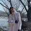 Women's Cross-Design Mink Fur Coat