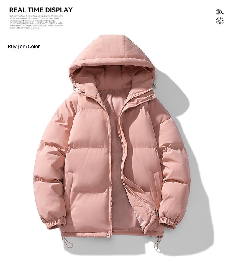 Men's Thickened Cotton-Padded Hoodie Coat for Winter