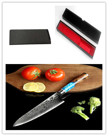 Couteau de Chef en Acier Damas Premium