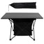 Foldable Camping Table with Storage Basket - Portable Aluminum Alloy