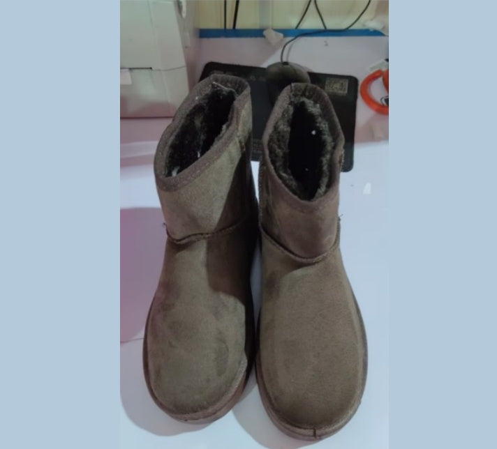 Bottes de neige en fausse fourrure élégantes pour femmes
