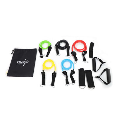 Maji Sports Full Body Workout Max Resistance Tube Kit - Korvel